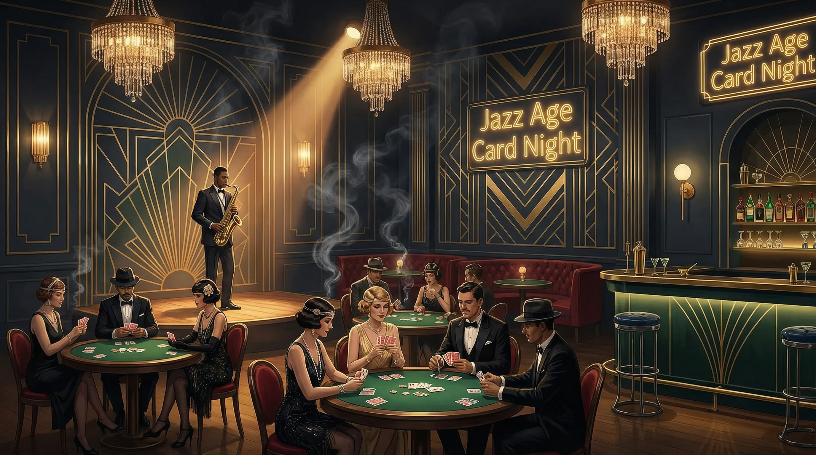 爵士酒吧全景 - ky棋牌 的沉浸式场景